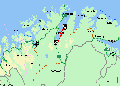 Karta över Nord Norge | Karta 2020